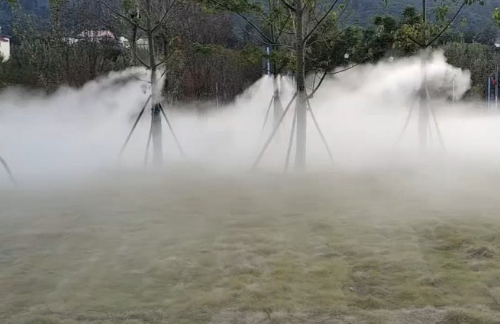 西昌园林人工造雾森景观安装调试完成